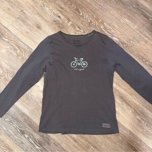 Kids Life is Good Long Sleeve Shirt Girls Size Large